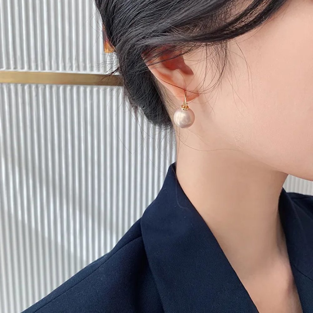 Classic White Pearl Pearlcore Drop Earrings NEW - Picture 3 of 4
